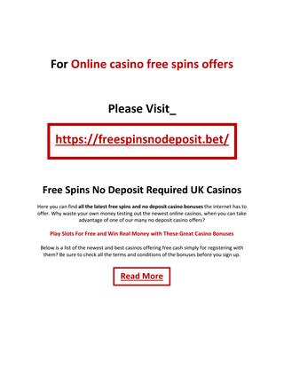 New online casino offers slots